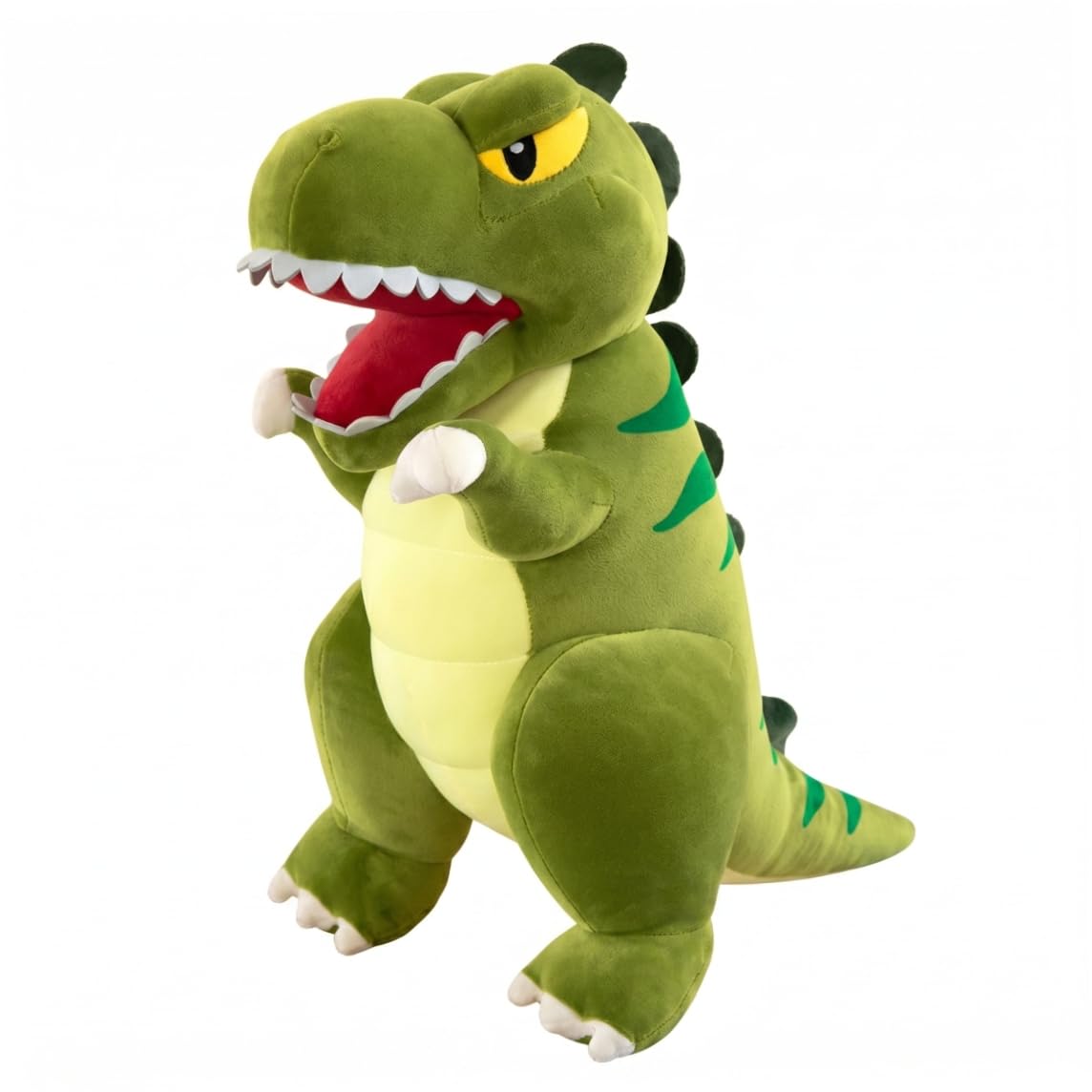 Dinosaurio De Peluche, Lindo Juguete De Peluche De Dinosaurio, Almohada Suave Y Acogedora, Compañero para Niños, Verde, 23, 62 Pulgadas (60 Cm)