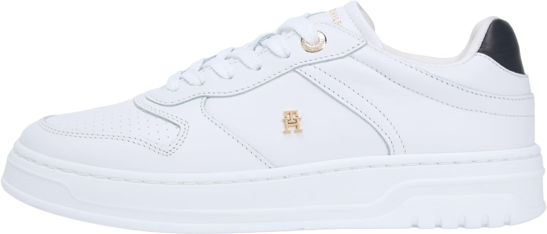 Tommy Hilfiger Damen TH Sporty Cupsole Corp FW0FW09025 Low-Top, Weiß (Weiß), 41, White, 41 EU