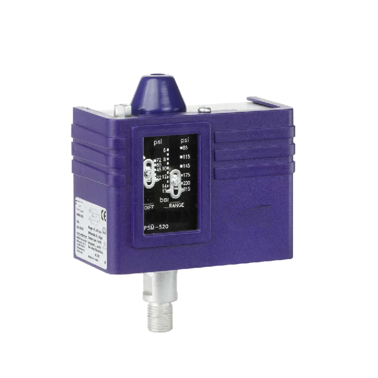 Pressure Switch IPS 70 (PSM-520 70), Range 0-5 and Adjustable Differential : 0.4 to 4 Bar