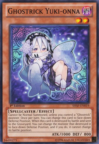 Amazon.com: YU-GI-OH! - Ghostrick Yuki-Onna (SHSP-EN019) - Shadow