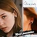Qmcandy 2 Pairs Black Silicone Ear Gauges Big Flare Flexible Ear Skins Hollow Tunnels Plugs Piercing Jewelry 2G-25mm