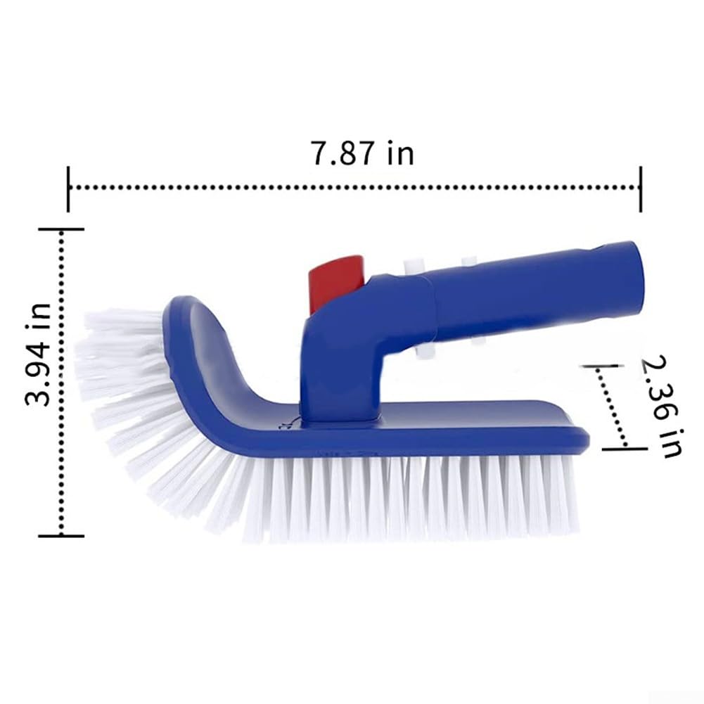 2 cepillos de limpieza de esquinas, escalones de piscina de plástico para piscinas enterradas sobre el suelo, spas, 7.87 x 3.94 x 2.36 pulgadas