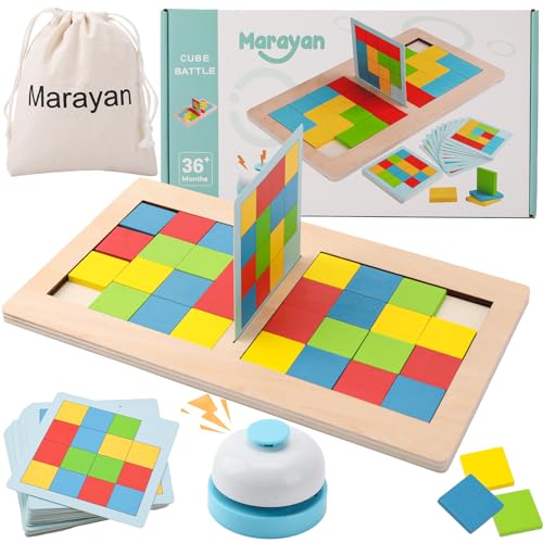 MARAYAN, Brettspiel Holzspielzeug, Montessori Lernspiele ab 4 5 6 Jahre,...