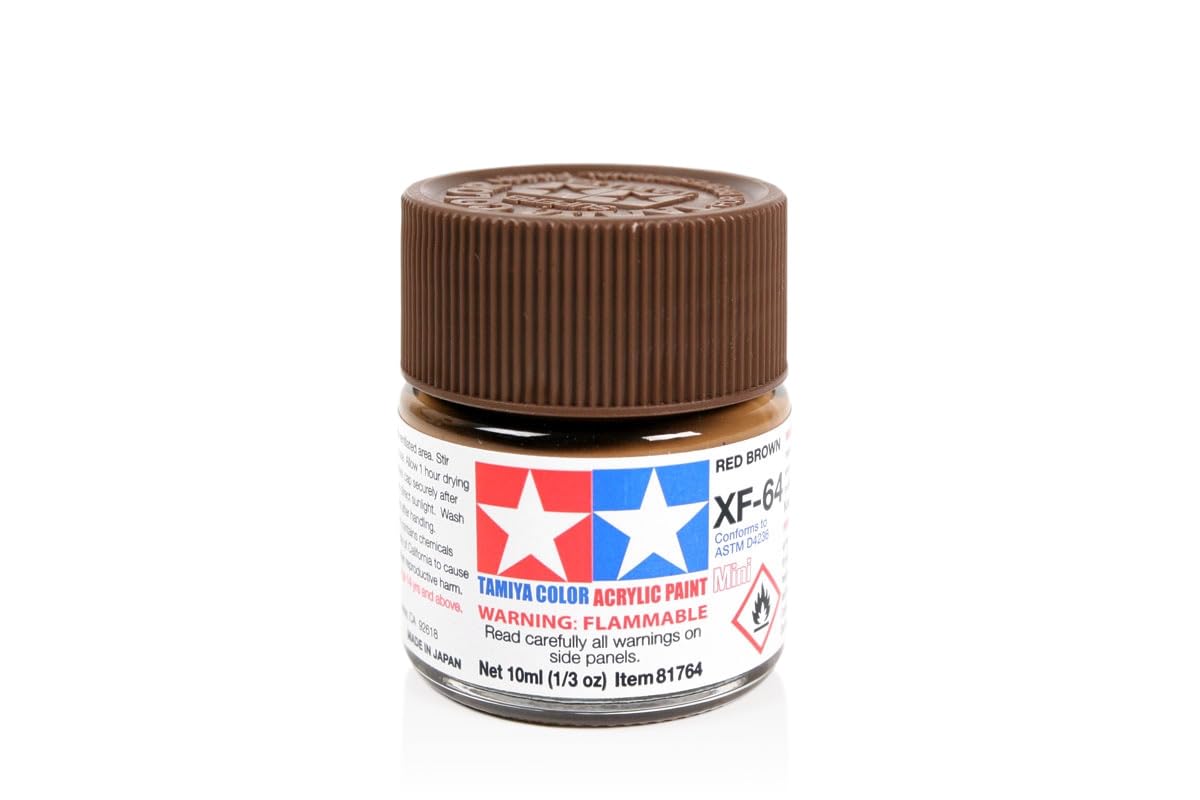 Tamiya XF64 Acrylic Paint Matte 10 Ml XF-64 Red Brown - Tamiya - XF-64