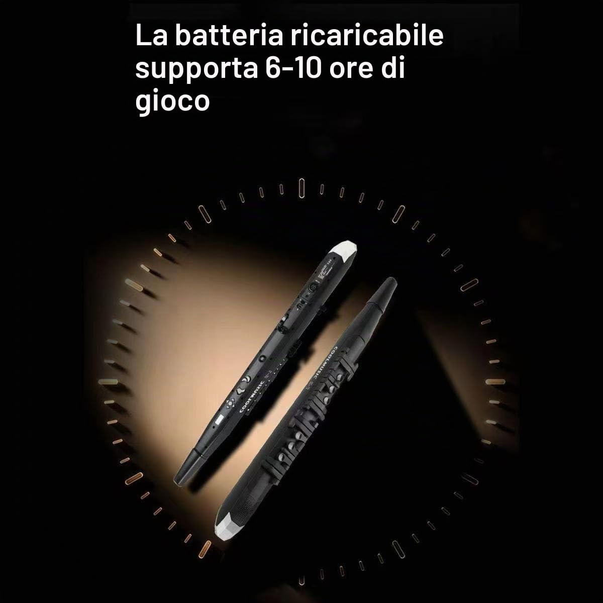 Coolmusic Mini strumento a fiato digitale per sassofono con 3 sensibilità di soffiaggio, aerofono digitale