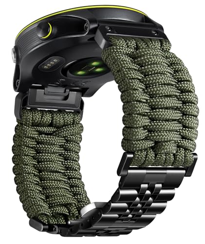 Bracelet tressé 22mm 26mm pour montre Fenix Forerunner Approach