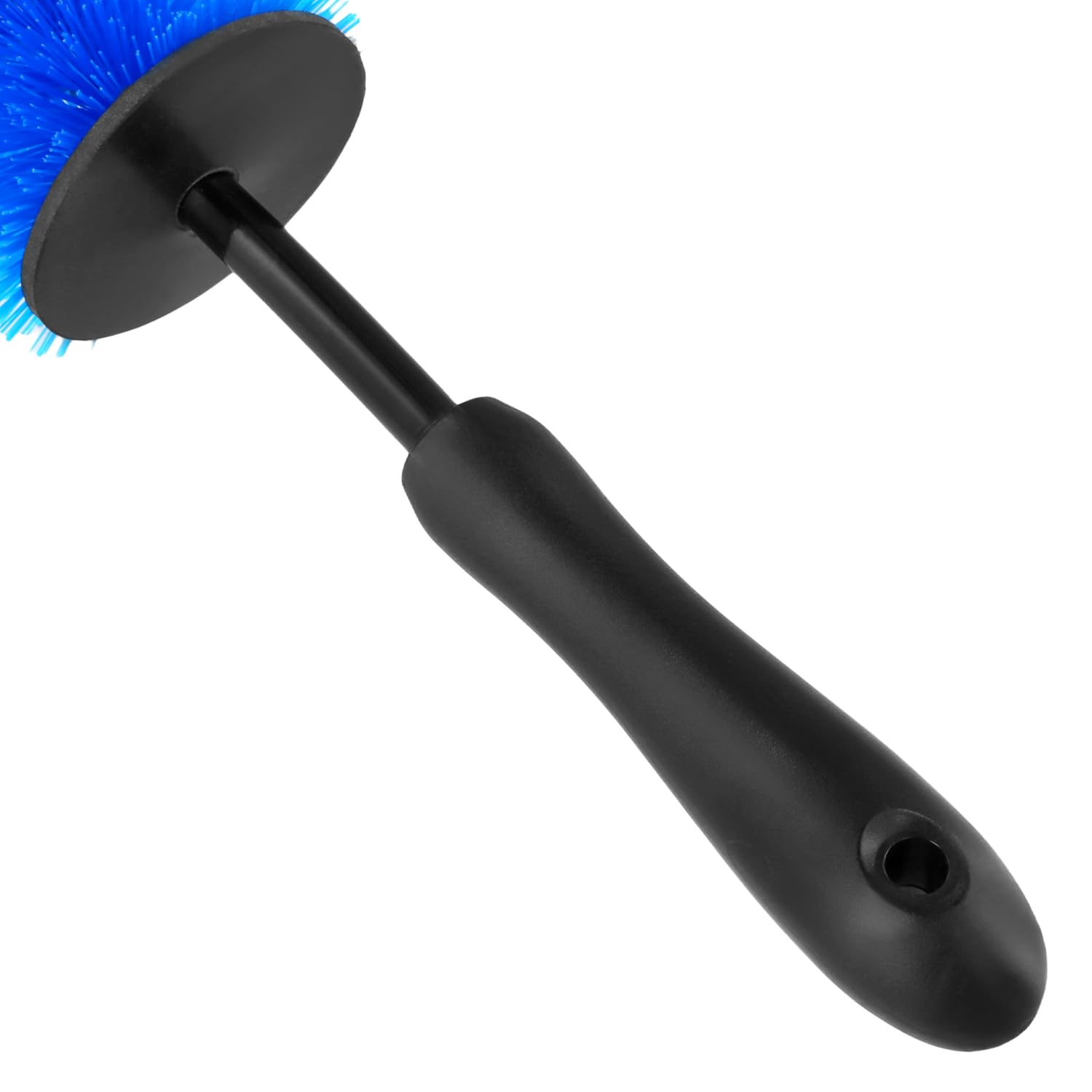 QWORK® Profesjonalna szczotka z długimi felgami do głębokiego czyszczenia, 44 cm niebieska, delikatny środek do czyszczenia felg