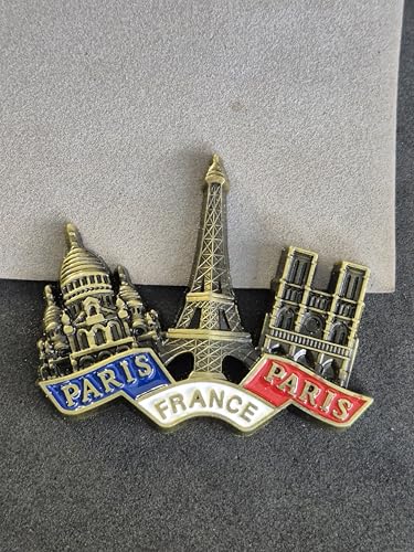 Image of DT DECTONE Regular Metal Fridge Magnet, France, Paris 3D Metal Magnet for Fridge, Study Table, Office Desk, Premium Gift, Best Home Decor Item for Travel Enthusiasts , 1 Pack