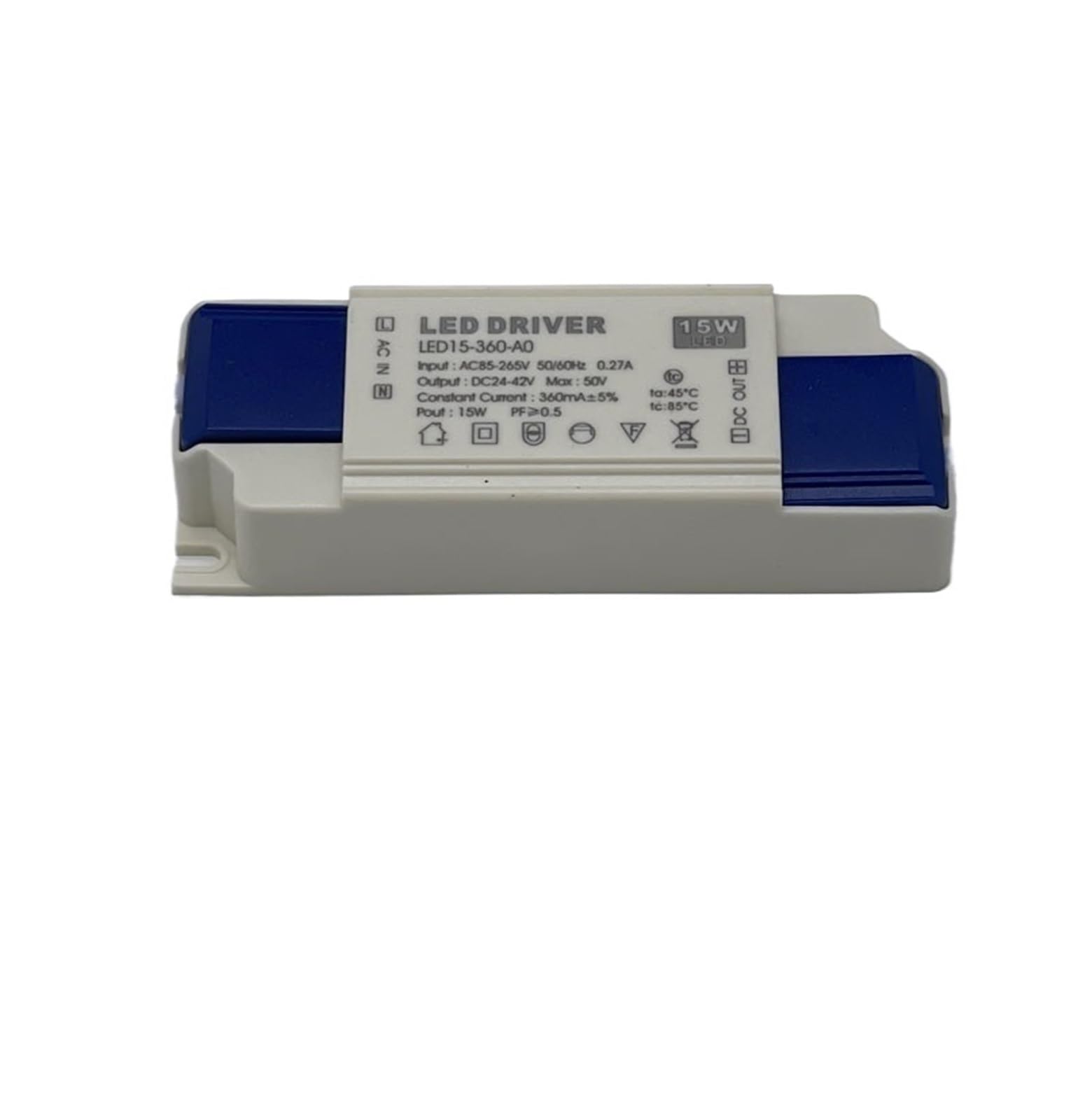 PRXFRWOW Led Driver Power Supply Driver Ballast Constant Current Transformer 12 Constant Current 8W24W Flat Panel Ceiling lamp(15w/24-42v/360ma)