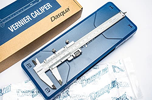 Pied à coulisse en acier inoxydable Dasqua 1490-7005 de 0 à 150 mm avec réglage fin pour atelier