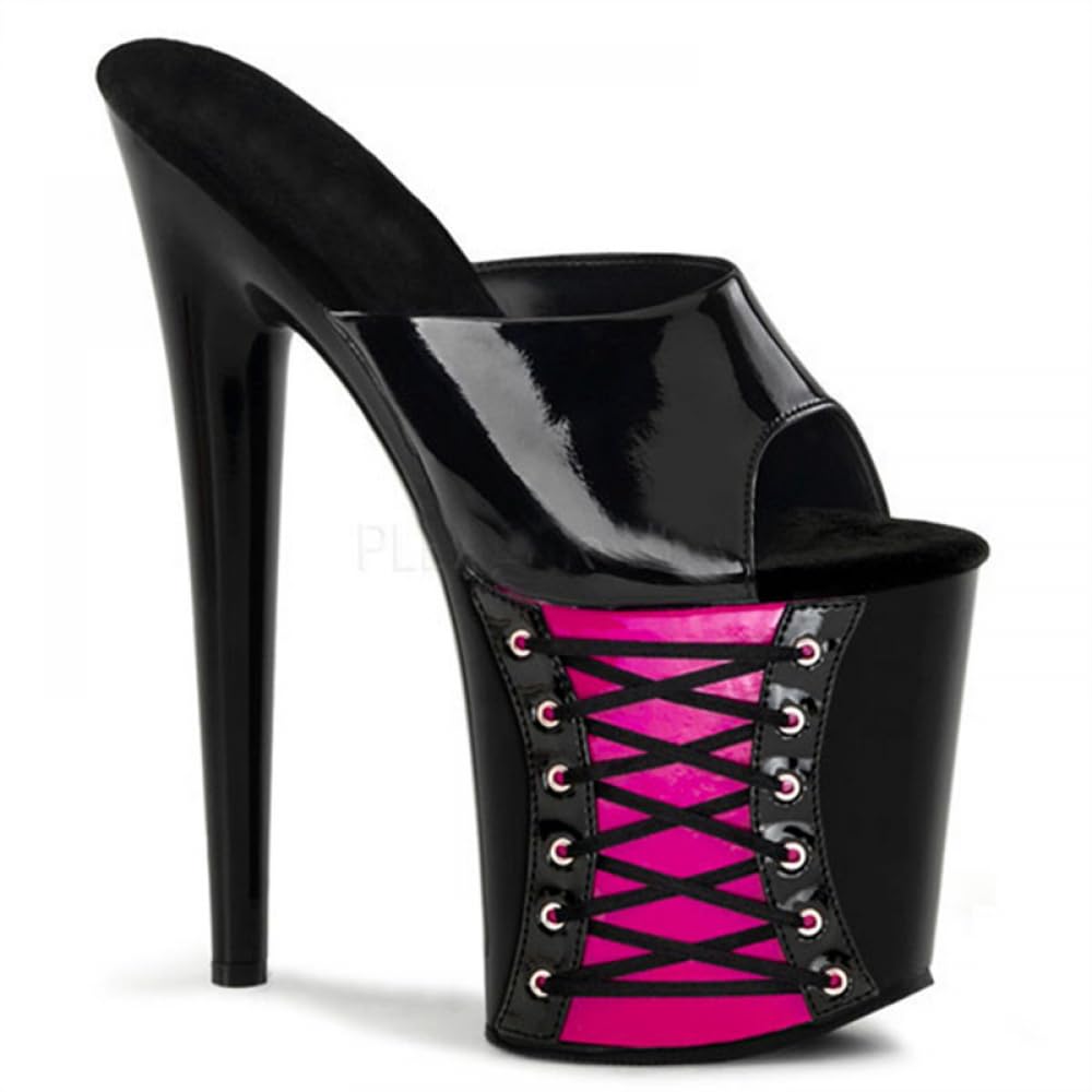 Chaussures à talons fins de 20cm avec semelle à lacets d'été - 2