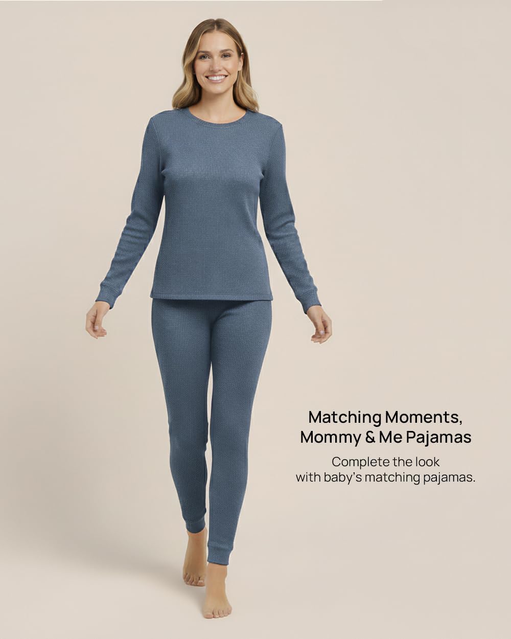 AVAUMA Family Matching Pajamas for Toddlers, Kids, and Adults Stripe Viscose Ribbed - Image 3