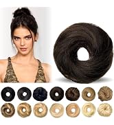 MINGATEC Messy Bun Hair Piece Human Hair Scrunchies 100% Human Hair, Messy Bun Hair Scrunchie Rea...