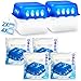 Produktbild Stimo 2x Luftentfeuchter Box mit 4 Nachfüllpacks Raumentfeuchter Feuchtigkeits-Stopper mit Granulat - Beutel (2x Box + 4x Nachfüllpack 400g)