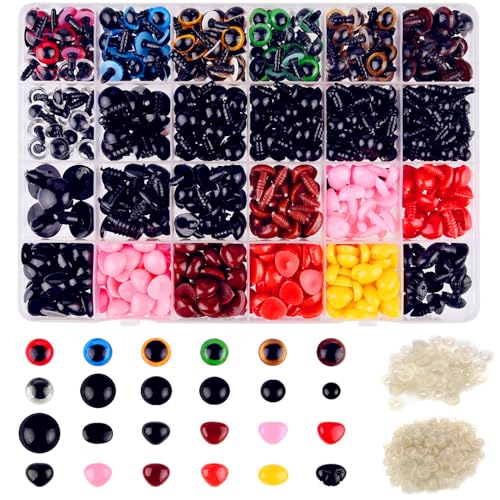 Puppengelenke Acryl Set - 10 Stifte + 20 Scheiben, Für DIY Puppen & Bären