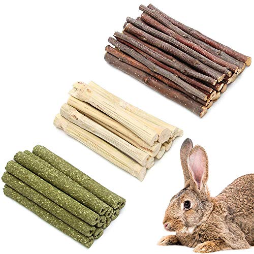 🐰PROMUOVERE SALUTE FISICA: I giocattoli da masticare possono accelerare la peristalsi gastrointestinale, promuovere la digestione, ridurre l'enterite e il dolore lieve, promuovendo così la salute fisica ed evitando varie malattie causate da un esercizio fisico insufficiente.