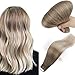 Produktbild Easyouth Balayage Tape Extensions Echthaar 18zoll 40g 20 Stück Aschbraune Mischung mit Blond Remy Tape in Hair Extensions Tape in Extensions Tape