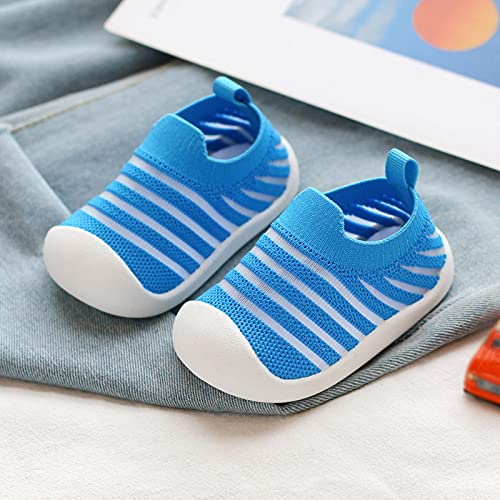 Soft Shoes Breathable Infant Baby Boys Girls Mesh Kids Toddler Sneakers Baby Shoes Size 4 Shoes for Baby (Blue, 14)4
