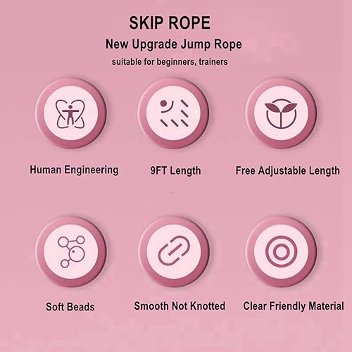 Miniatura 3 de Cuerda de saltar para niños, cuerda de saltar suave con cuentas, longitud ajustable, cuerda de saltar básica para fitness, escuela, equipo de