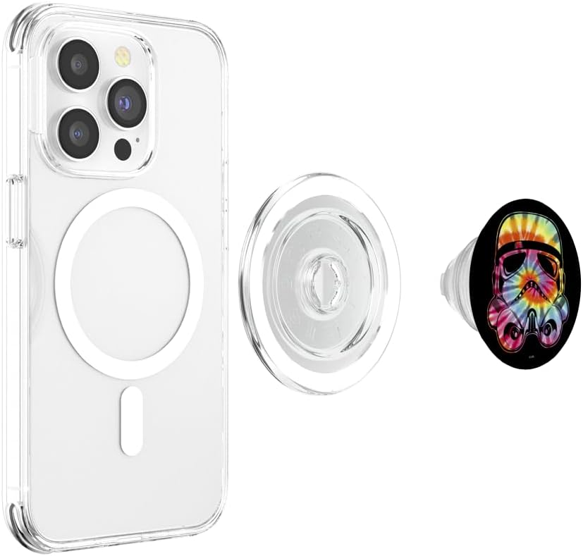 Star Wars Storm Trooper Tie Dye Helmet PopSockets MagSafe PopGrip for iPhone