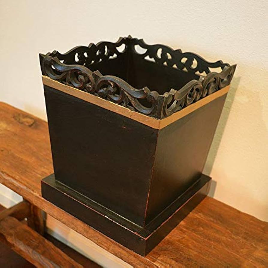 バリ島家具　室内用鉢カバー バリ島から2柄の鉢カバーが入荷しました♪