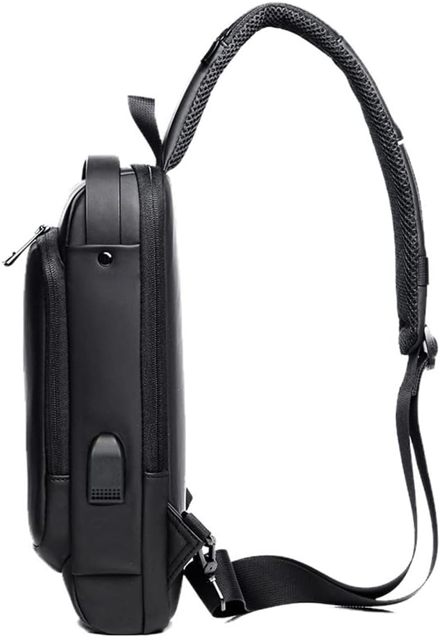 Homesen Mochila masculina com cadeado à prova d'água anti-roubo bolsa com porta de carregamento USB bolsa de ombro mochila transversal