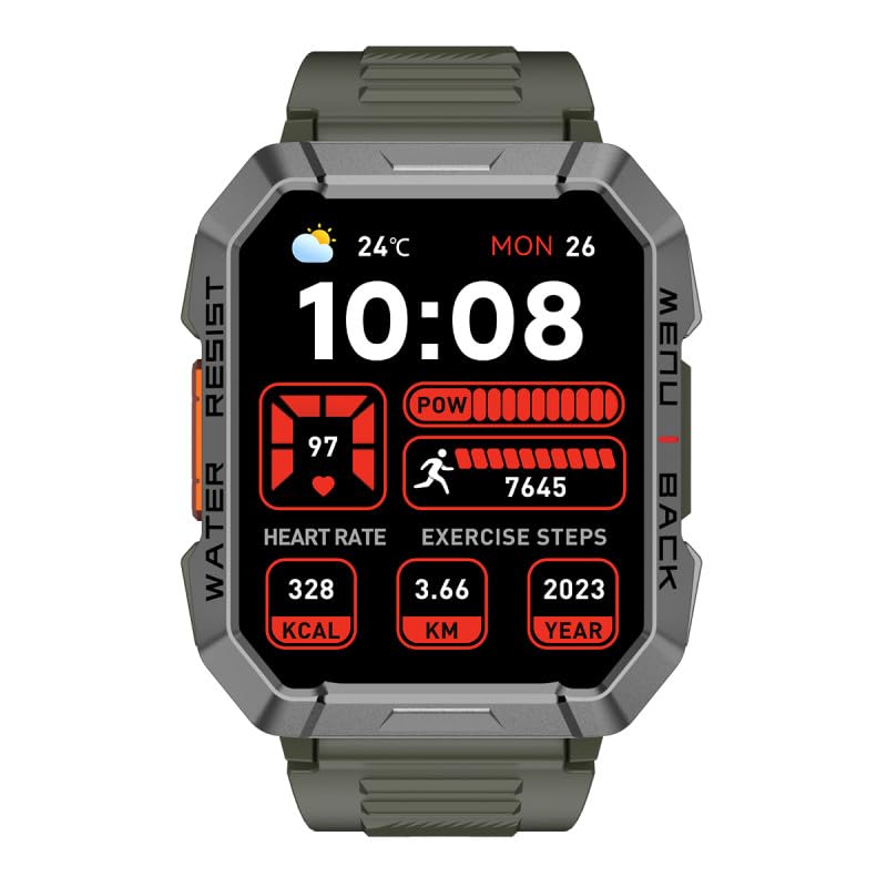 Blackview W60 (Connected Durcie Watch - 2,01'' - wbudowany mikrofon) Zielony