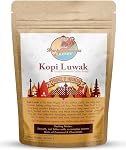 Monkey Business Coffee - Wild Kopi Luwak Coffee Haricots entiers - Éthiquement - 250 Grammaire (8.8oz) (Autres poids & Types de haricots disponibles) - Produit de l ' Indonésie