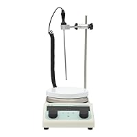 Vista 4 de Agitador eléctrico de 5L Máquina de agitación magnética de 320 W con pantalla LCD, agitadores de placa de calefacción de laboratorio digital