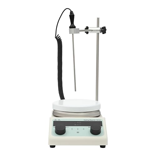 Miniatura 4 de Agitador eléctrico de 5L Máquina de agitación magnética de 320 W con pantalla LCD, agitadores de placa de calefacción de laboratorio digital