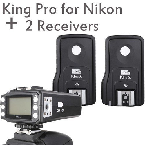 Pixel KingPro Nk King Pro Wireless 1/8000s TTL Flash Trigger with 2 Receivers for Nikon