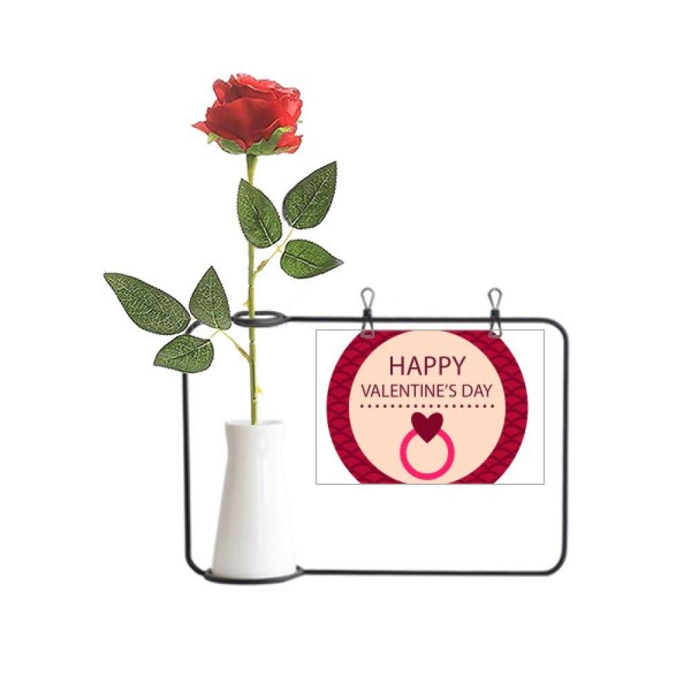 Rose artificielle ronde à suspendre decoration Saint Valentin fete
