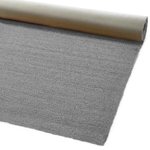emmevi Paillasson en coco naturel coloré antidérapant sur mesure Tapis d'entrée 50 x 90 cm Gris
