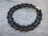 LOVEKUSH Beautiful AAA++ Quality Lava Necklace,Lava Stone Necklace,Lava Beads,Surfer Necklace,Tribal Style,Choker,Mens Necklace 3-6mm
