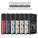 Lucyliy Compatible with Tecno Spark Go 2023/Tecno Pop 7 Pro Phone Case Cover [with Tempered Glass Screen Protector] Black