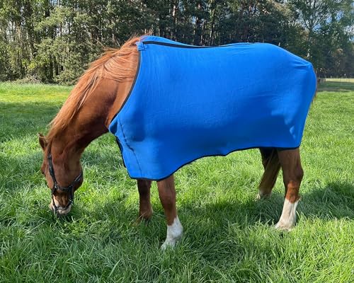 Brama-West - Manta para caballos (forro polar, transpirable, talla 145), color azul azzur, talla 145