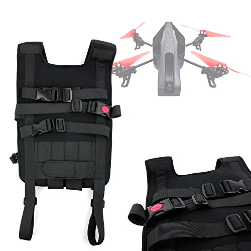 DURAGADGET Mochila Arnés Ajustable para tranporte de Dron Qcopter H5P Drone RC Eye NovaX