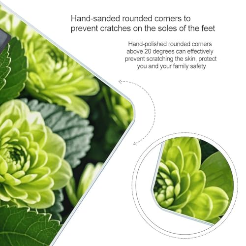 Báscula Digital de Baño Floral Verde de Alta Precisión miniatura 4