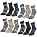 Produktbild 6 oder 12 Paar THERMO Socken Damen mit Innenfrottee Wintersocken Damensocken - 38255 (39-42, 12 Paar | Farbmix)