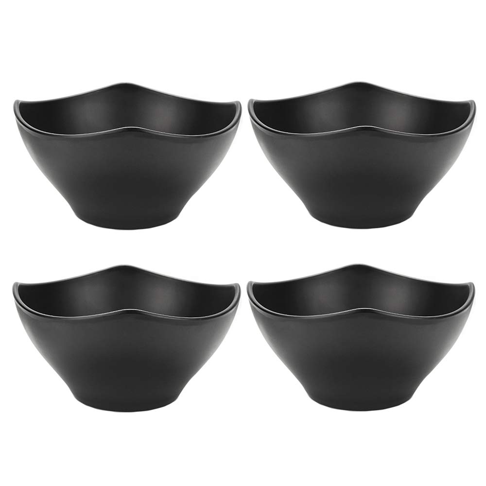 Genérico Juego de 4 tazones hondos para Sopa de Fideos Ramen japoneses, de melamina de Alta Capacidad (1800 ml), Aptos para Fideos asiáticos Udon, Soba, Pho y Cereales.