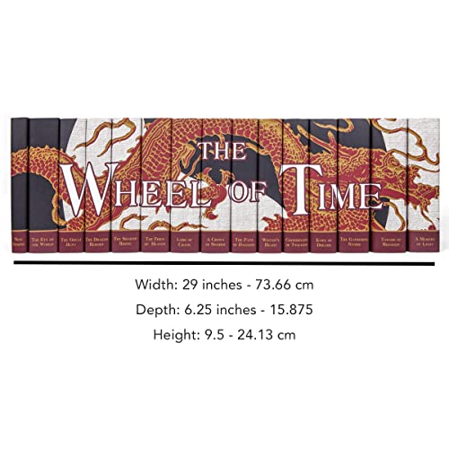 Juniper Books The Wheel of Time Conjunto completo de livros de capa dura de 15 volumes com sobrecapa