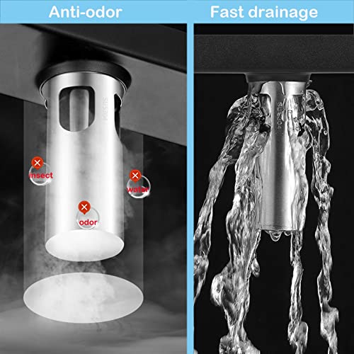 Caniveau de douche invisible noir SUS304 pour éliminer les odeurs - 6