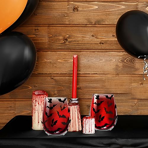 Verres à vin sans pied Halloween stables et robustes pour réception - 6