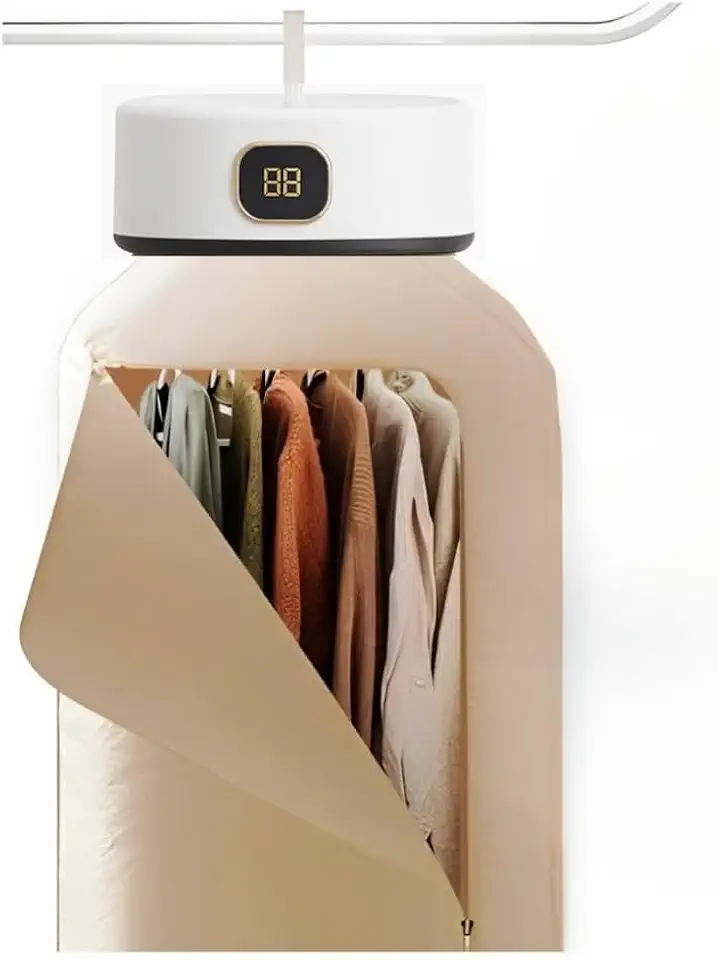Secadora de Roupas Portátil Mini, Secador Suspenso Elétrico para Parede com Cortina(220v)