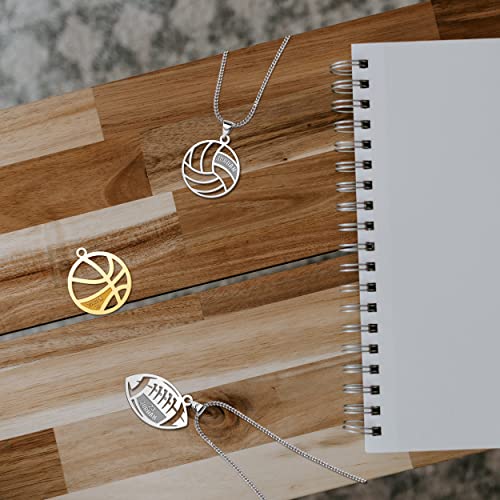 LoEnMe Jewelry Personalized Jersey Number Necklaces for Men Athletes Sport Pendant Stainless Steel Number Chain for Football Basketball Volleyball Team Inspiration Gifts3