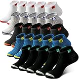 Lasnten 25 Pack Men's Athletic Socks Bulk Low Cut Casual Running Socks Men Work Short Sock Breathabl