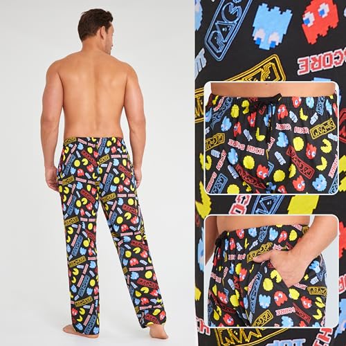 Pac-Man Mens Pajama Pants, Comfy Cotton Lounge Pants with Pockets - Gift for Men4