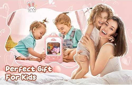 Wnicek クレーンゲーム おもちゃ アーケードゲーム 卓上 UFOキャッチャー USB充電 人形 子供用 家庭用 自宅用 お菓子 ユーホーキャッチャー ぬいぐるみ 人気 ピンク の商品画像 3