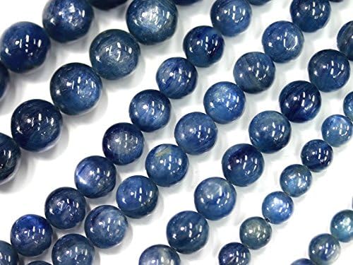 Amazon 天然石の島田商事 4a 天然石ビーズ 美シラー カイヤナイト Kyanite 藍晶石 ラウンド 10mm 1連 014 ビーズ ストーン 通販