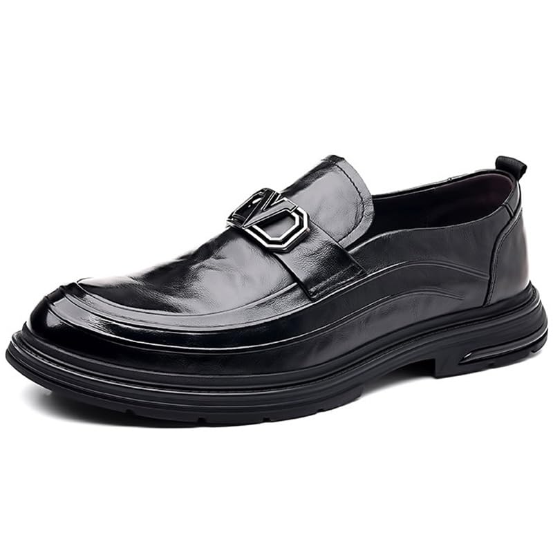 Mens Oxfords Shoes Lightweight Orthopedic Leather Shoes Work Prom Wedding Business Office Dress Shoes